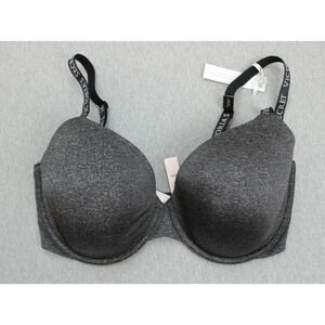 Victorias Secret Bra Womens 36DDD Gray T-Shirt Underwired Elastic Straps NWT
